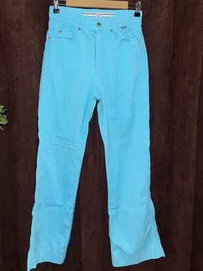 Escada sport Light Blue/Turquoise Pants high waisted size (36) 
US 2-4